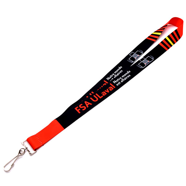 Customrized Color Fastness Dye Sublimation Printing Polyester Lanyards