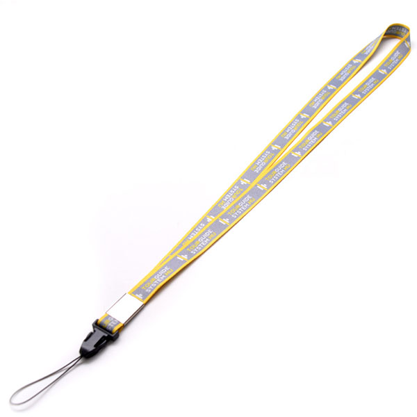 Custom Dye Sublimation Printed Polyester Lanyards with Phonne Clip for Mobile Phone