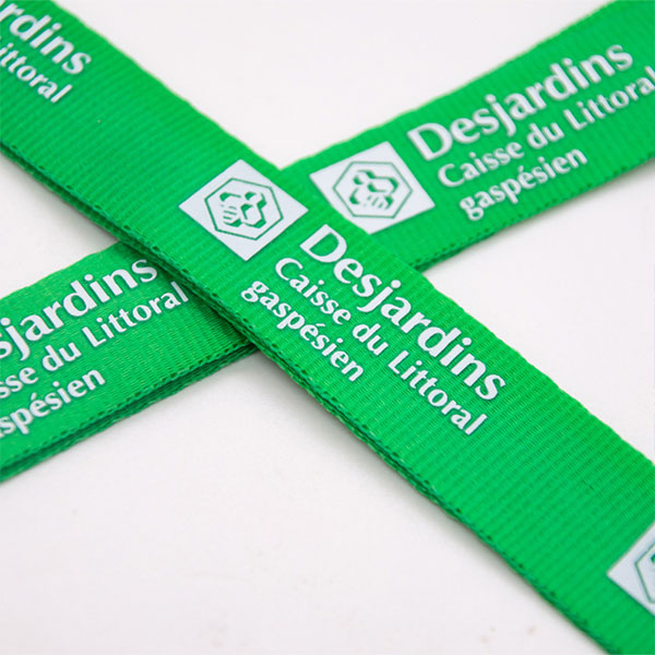 Silkscreen Printing Nylon Lanyards with Swivel Hook