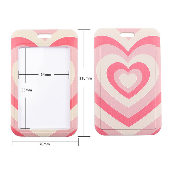 Lover Heart Card Holder with Lanyards for Promotions