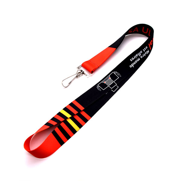 Customrized Color Fastness Dye Sublimation Printing Polyester Lanyards