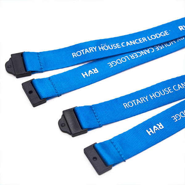 Silkscreen Printing Nylon Lanyards with Swivel Hook