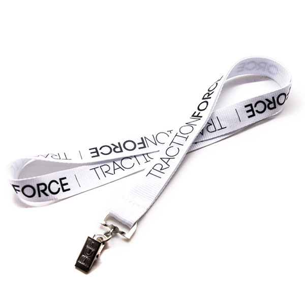 Silksctreen Printing Customrized White Polyester Lanyards
