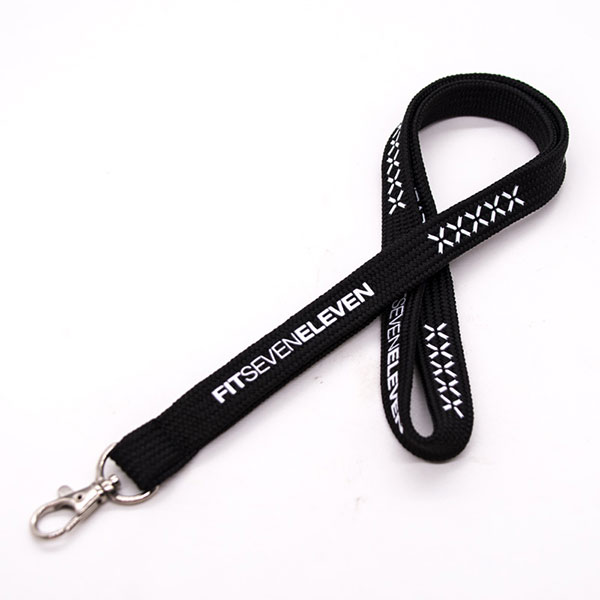 Customrized Silkscreen Tuber Polyester Lanyards with Two Layer Neck Strap
