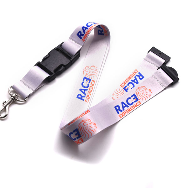 Customrized Dye Sublimation Safety Breakaway Lanyards with Detechable Buckle And Matel Hook