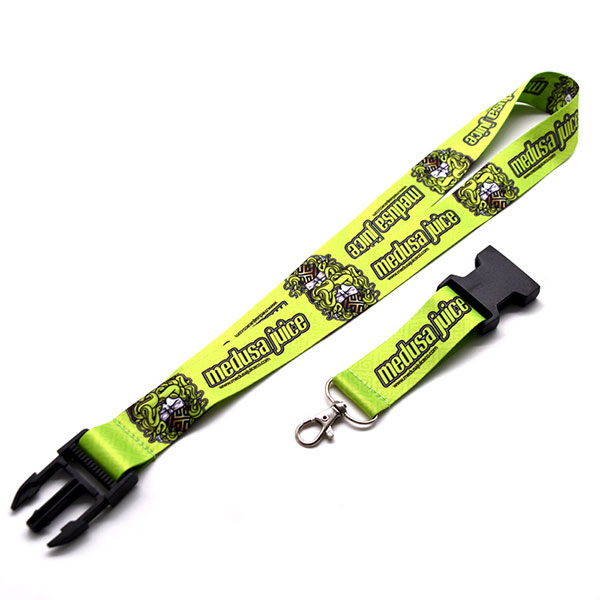 2.5cm Wide Dye Sublimation Custom Printed Polyester Lanyards