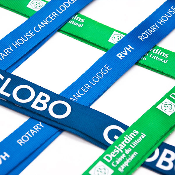 Silkscreen Printing Nylon Lanyards with Swivel Hook