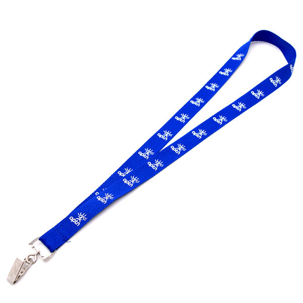 Customrized Logo Silkscreen Printing Polyester Lanyards with Matel Swivel Hook
