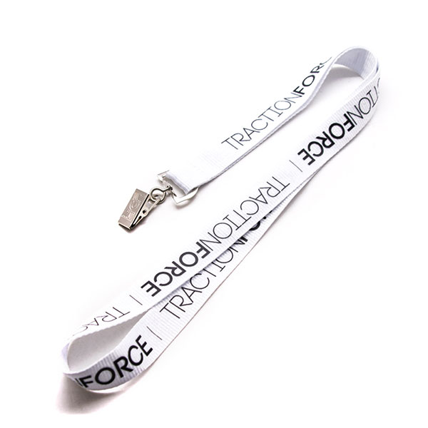 Silksctreen Printing Customrized White Polyester Lanyards