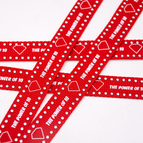 Customerized Silk-screen Printed Blings Polyester Lanyards