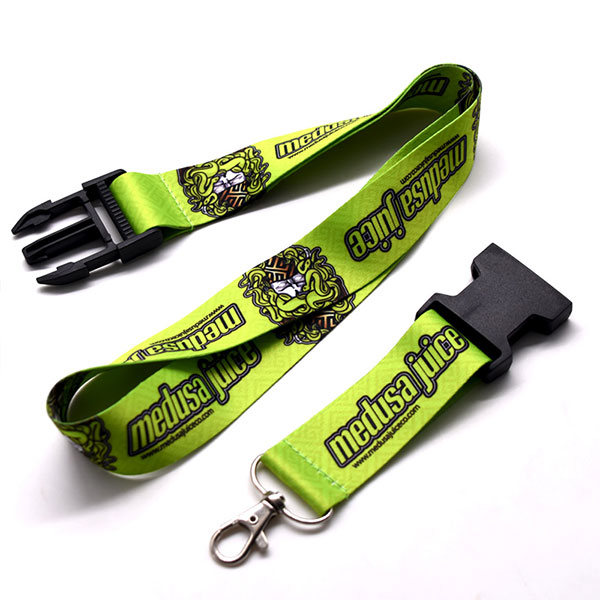 2.5cm Wide Dye Sublimation Custom Printed Polyester Lanyards