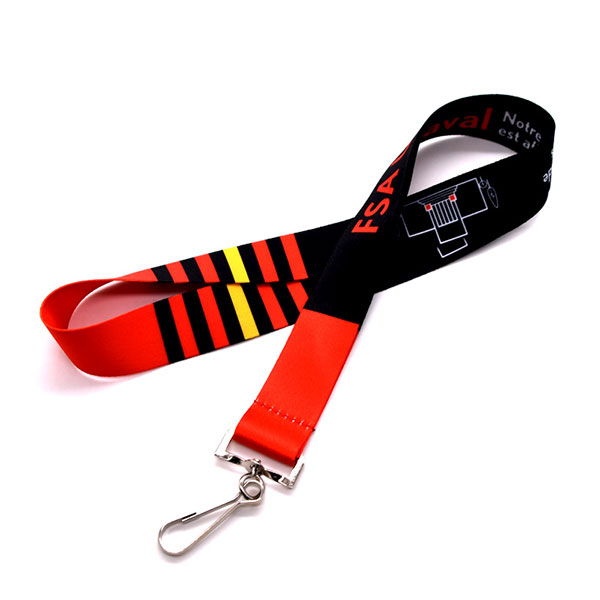 Customrized Color Fastness Dye Sublimation Printing Polyester Lanyards