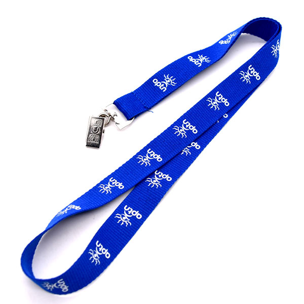 Customrized Logo Silkscreen Printing Polyester Lanyards with Matel Swivel Hook
