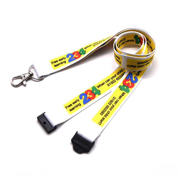 2.0CM Wide Customrized Heattransfer Sublimation Printed Polyester Lanyards