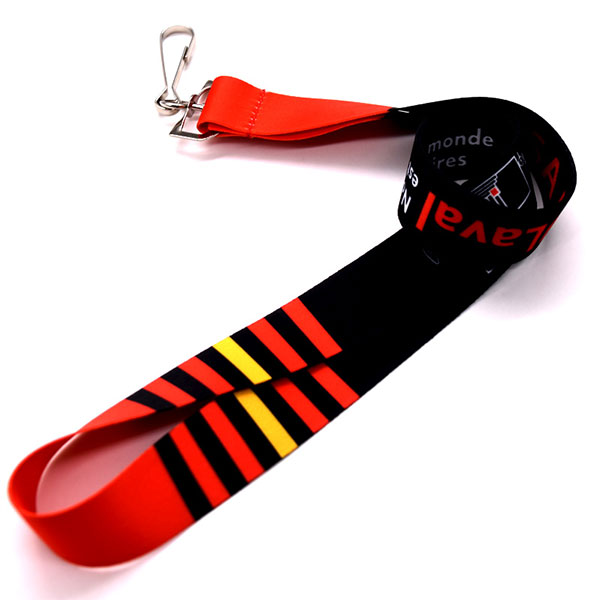Customrized Color Fastness Dye Sublimation Printing Polyester Lanyards