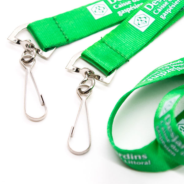 Silkscreen Printing Nylon Lanyards with Swivel Hook
