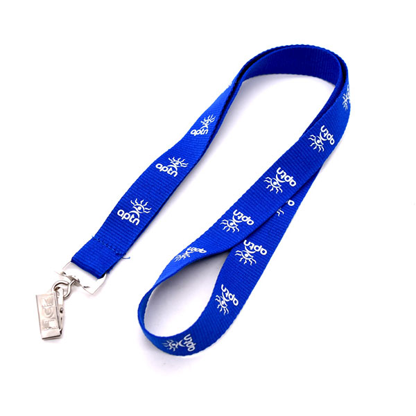 Customrized Logo Silkscreen Printing Polyester Lanyards with Matel Swivel Hook