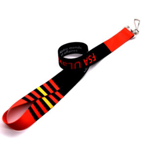 Customrized Color Fastness Dye Sublimation Printing Polyester Lanyards