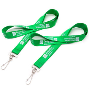 Silkscreen Printing Nylon Lanyards with Swivel Hook