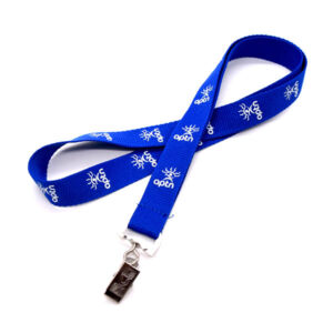 Customrized Logo Silkscreen Printing Polyester Lanyards with Matel Swivel Hook