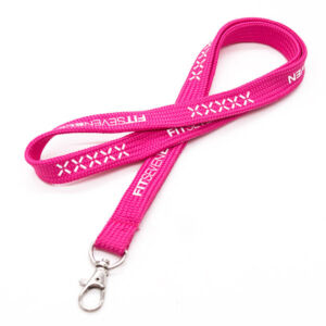 Customrized Silkscreen Tuber Polyester Lanyards with Two Layer Neck Strap
