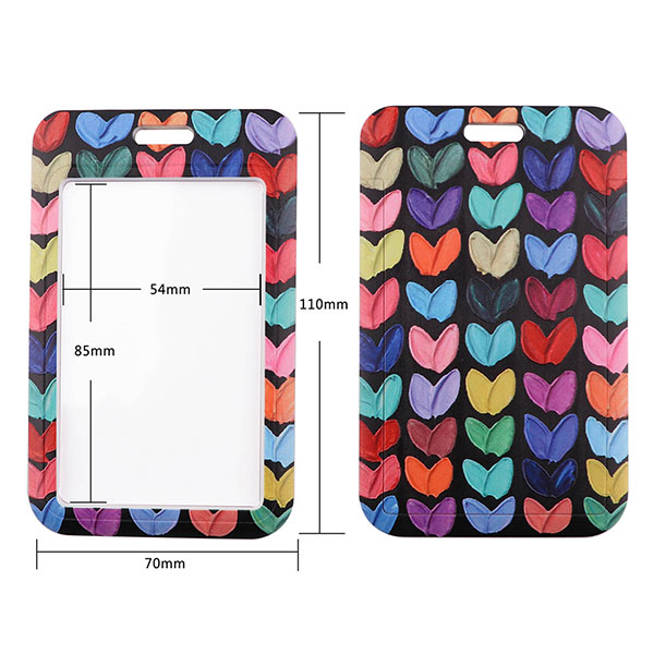 Lover Heart Card Holder with Lanyards for Promotions