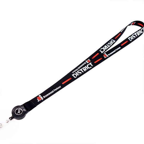 Recycled Eco-Friendly Print Bamboo Lanyards with Badge Reel