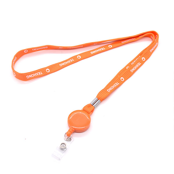Customized Promotional Gift Logo Badge Reel ID Card Holder Keychain Neck Lanyard