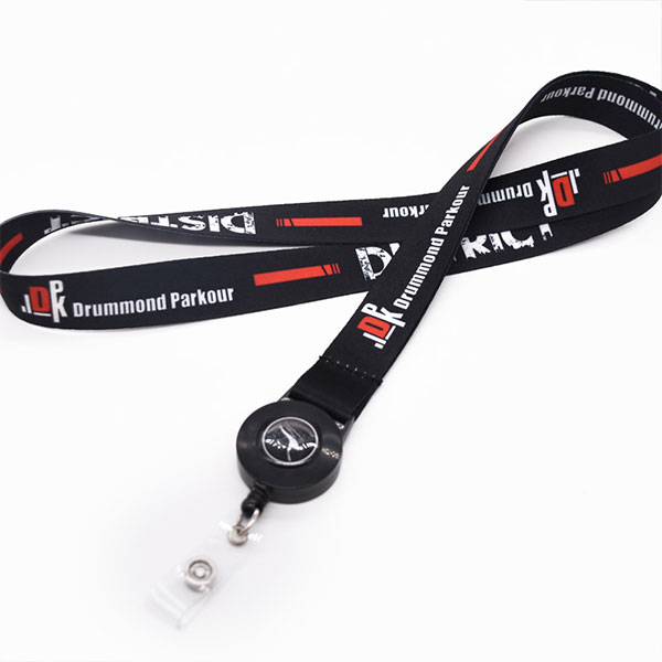 Recycled Eco-Friendly Print Bamboo Lanyards with Badge Reel
