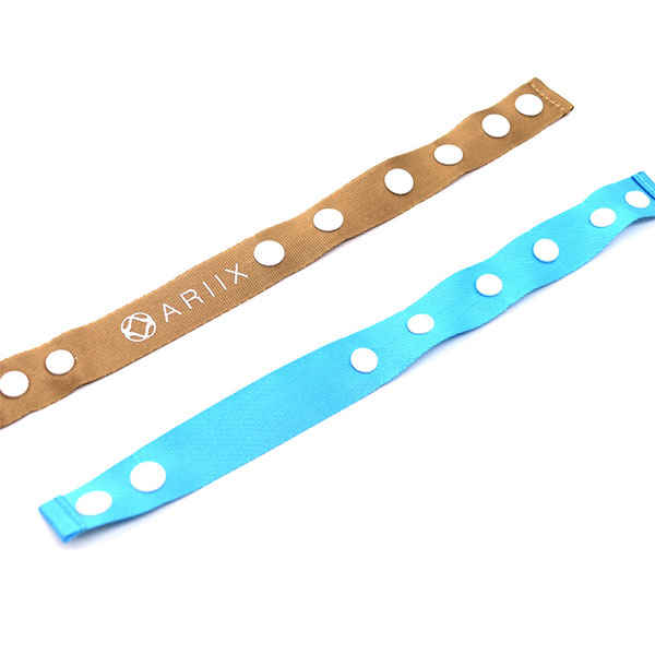 Party Custom Barrel Lock Wristbands Plain Fabric Festival Cloth Entrance Ticket Event Satin Wristband