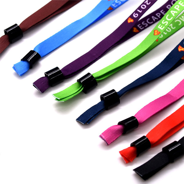 Customized Wristband For Event With Logo Custom Wrist Band Custom Woven Festival Fabric Elastic Promotional Wristband