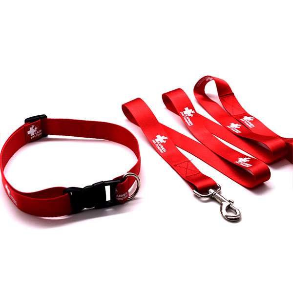 Custom Dog Leash Multiple Color Polyester Pet Collars And Matching Leash Design Dog Collar