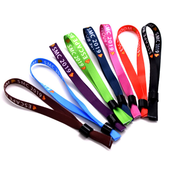 Customized Wristband For Event With Logo Custom Wrist Band Custom Woven Festival Fabric Elastic Promotional Wristband