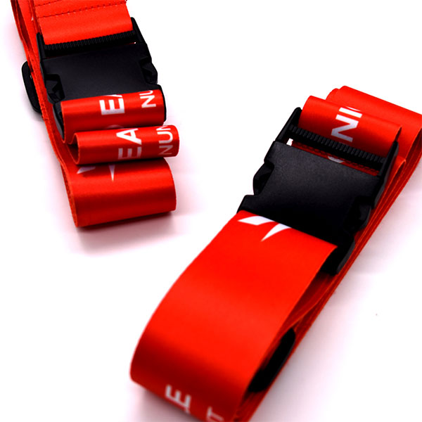 Custom Sublimation Printing Heavy Duty Polyester Suitcase Luggage Strap