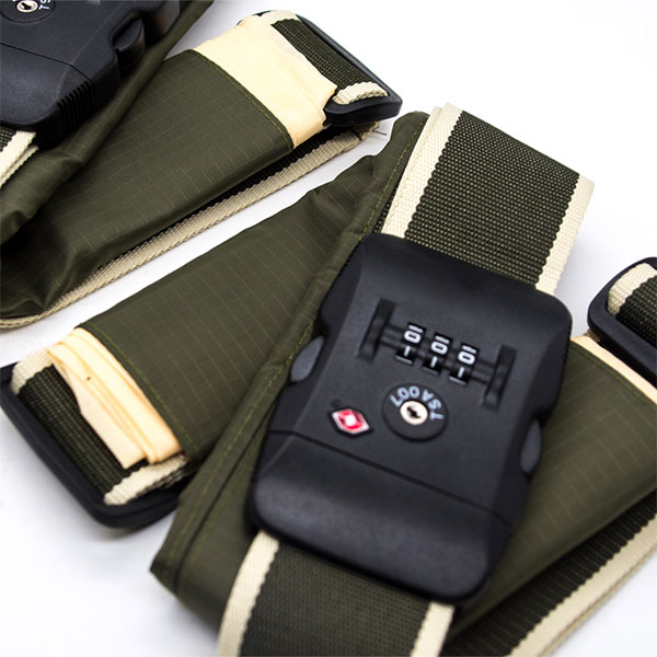 Colorful And Heavy Duty Sulibmation Printed Custom Code Lock Suitcase Luggage Belt