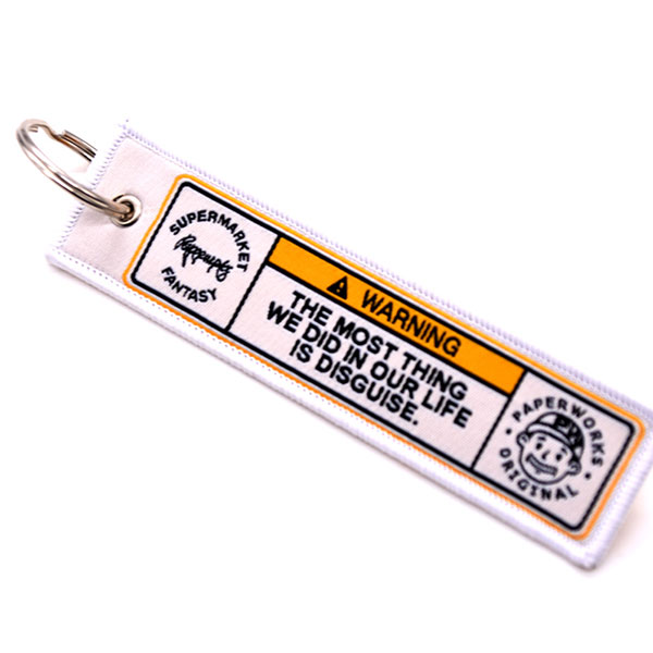 Fashion Fabric Keychain Patch Wholesale Remove Flight Before Flight Woven Logo Custom Anime Jet Tag