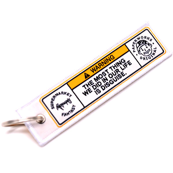 Fashion Fabric Keychain Patch Wholesale Remove Flight Before Flight Woven Logo Custom Anime Jet Tag