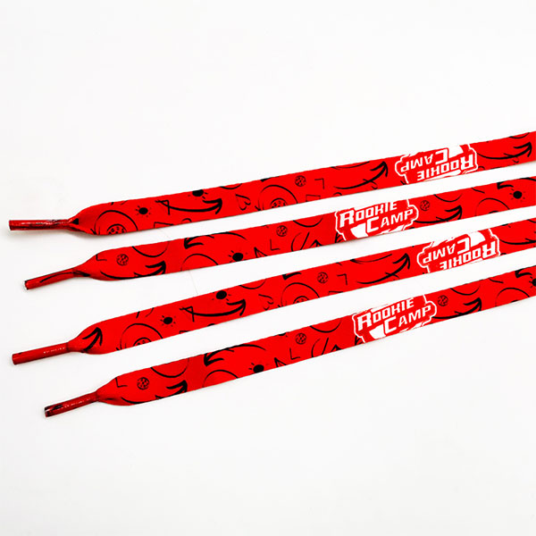 Customerized Printing Flat Polyester Shoelace