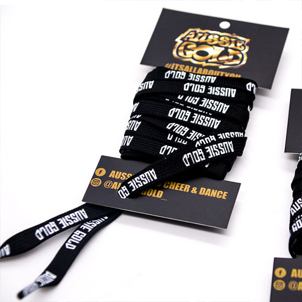 Custom Printing Heavy Tuber Polyester Shoelace with Cardboard