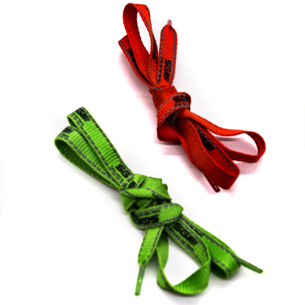 Slik-screen Printed Tuber Polyester Shoe Lace