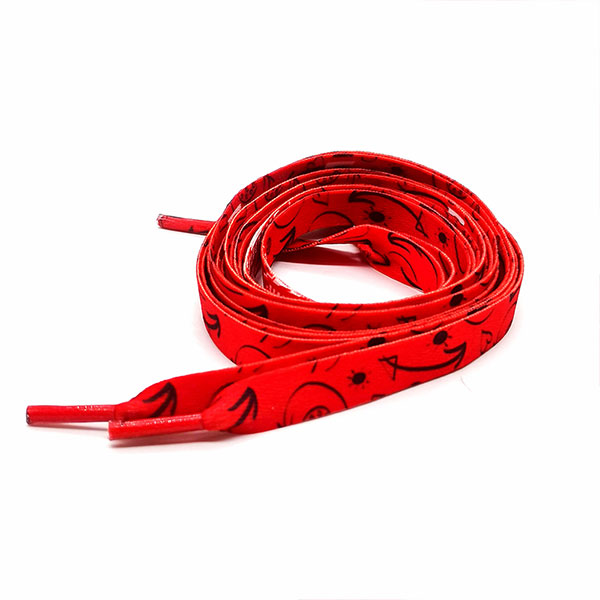 Customerized Printing Flat Polyester Shoelace