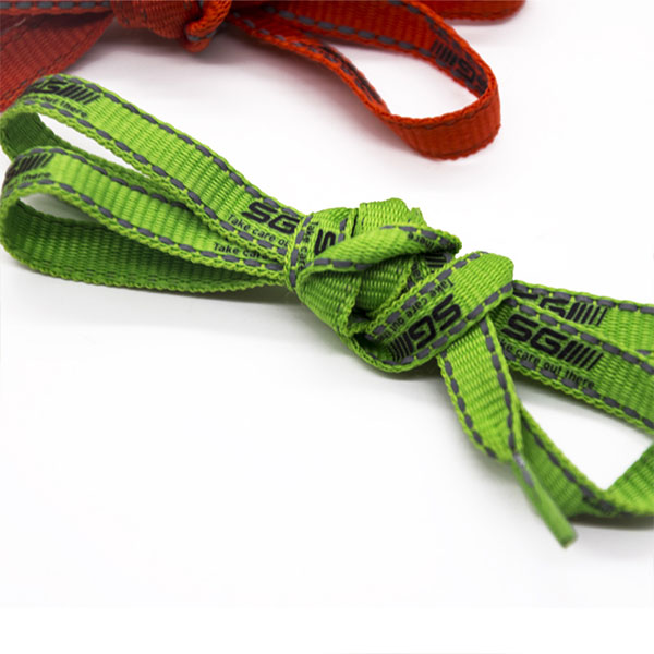 Slik-screen Printed Tuber Polyester Shoe Lace