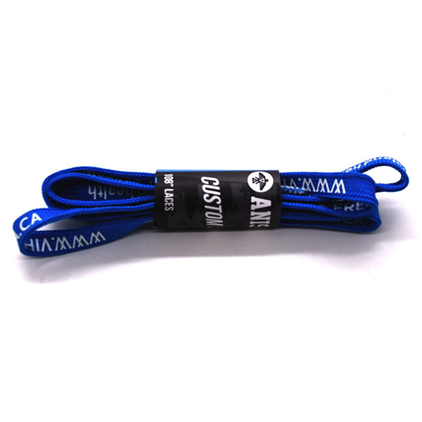 1Cm / 1.5cm Width Coloured Custom Shoe Laces , Heat Transfer Lanyard For Decoration