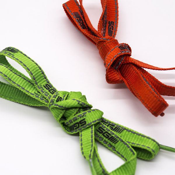 Slik-screen Printed Tuber Polyester Shoe Lace