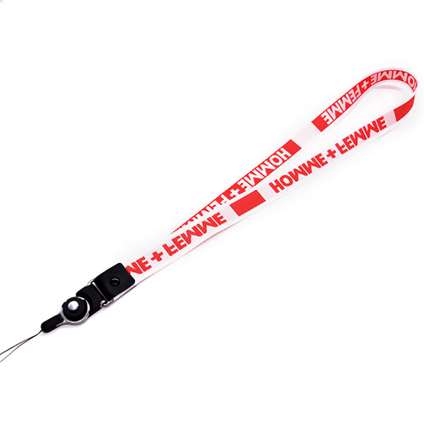 Woven Jacquard Custom Logo Lanyards Eco Friendly Polyester Material Neck Strap Lanyards