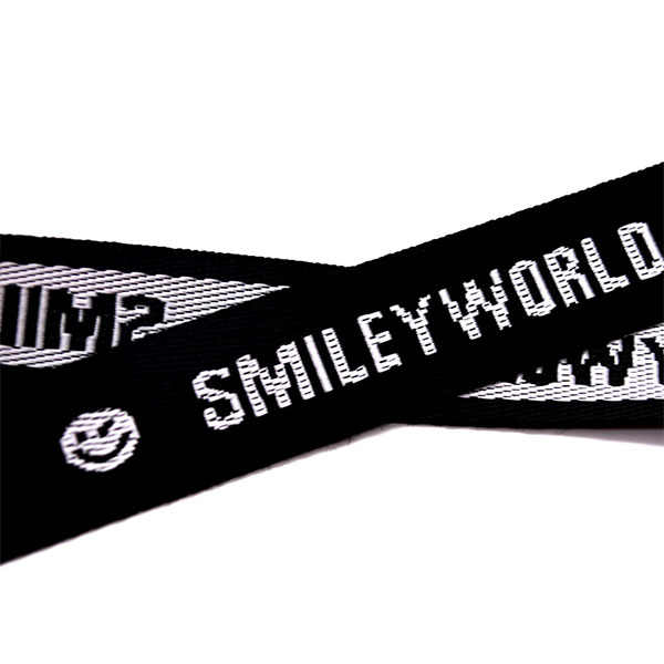 Wholesale Personalised Custom Polyester Jacquard Neck Strap Detachable Embroidered Woven Lanyard